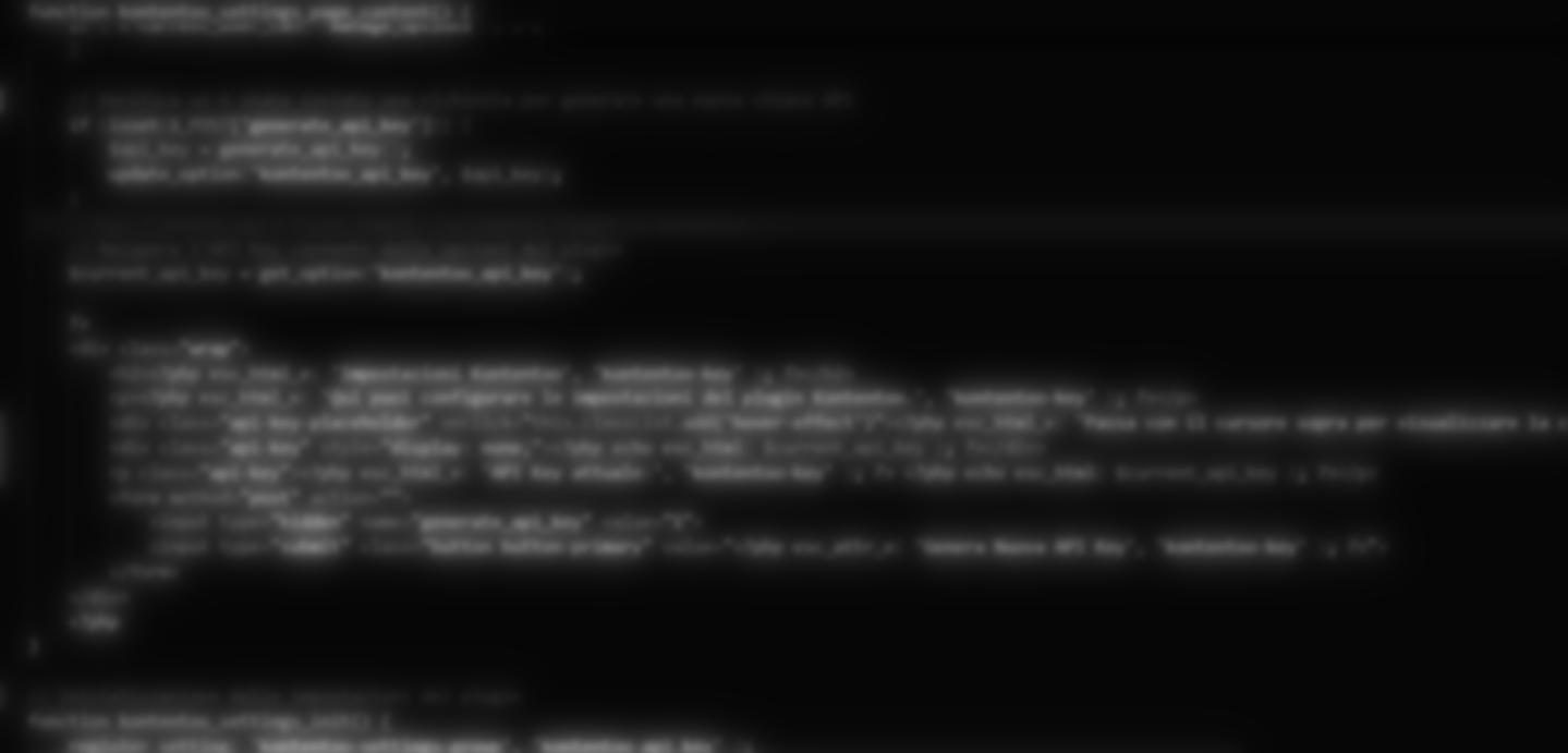 Modifiche Plugin WordPress